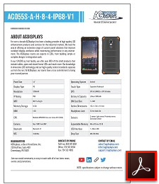 AG055S-A-H-8-4-IP68-V1 rugged smartphone