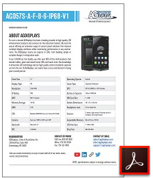 AG057S-A-F-8-6-IP68-V1 off the shelf rugged smartphones