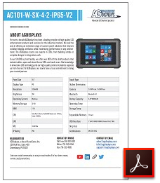 AG101-W-SX-4-2-IP65-V2 tablet rugged lcd