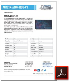 AG121X-A10N-ROU-V1 high bright LCD display solutions