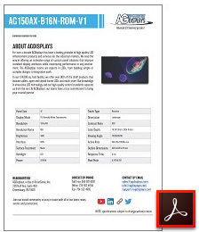 AG150AX-B16N-ROM-V1 high bright LCD display solutions